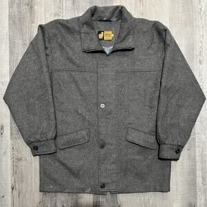 Sidriks Baby Alpaca Fuzzy Wool Full Zip Men's M Mid Length Peruvian Overcoat